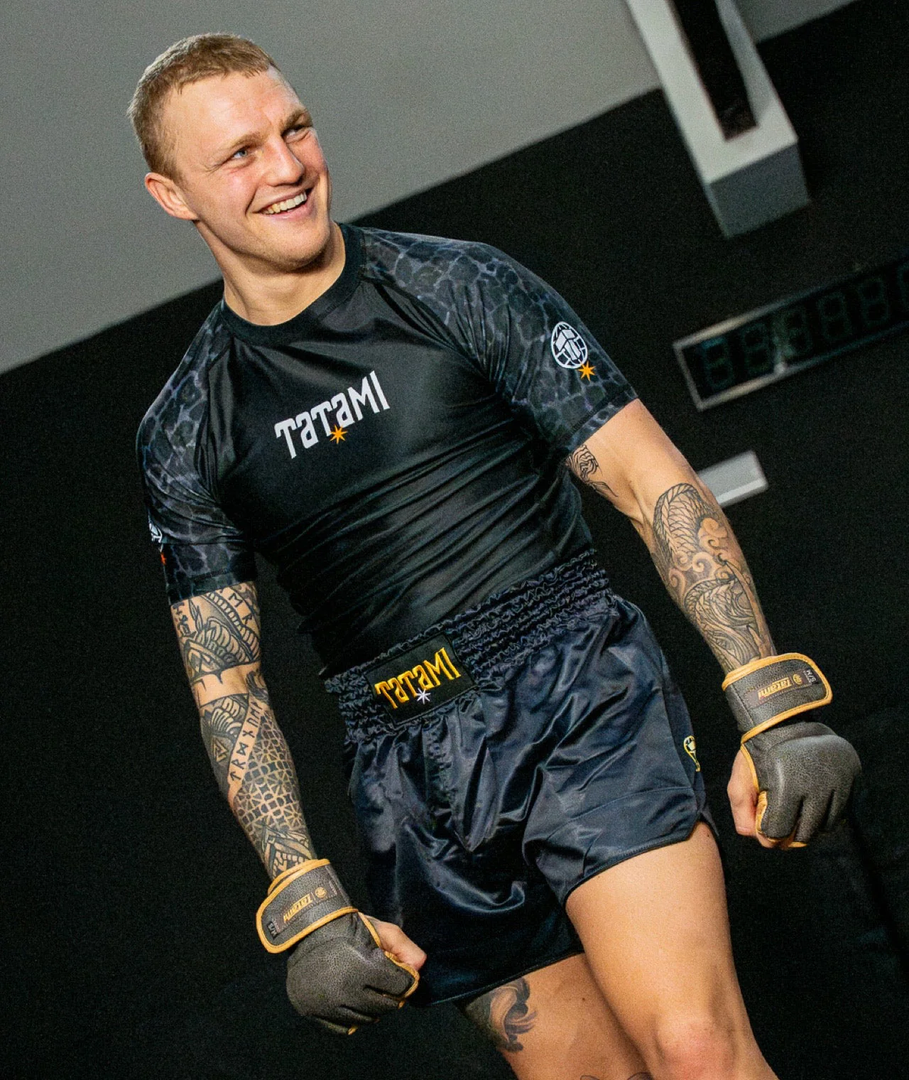 Muay Thai Shorts - Black - Image 2