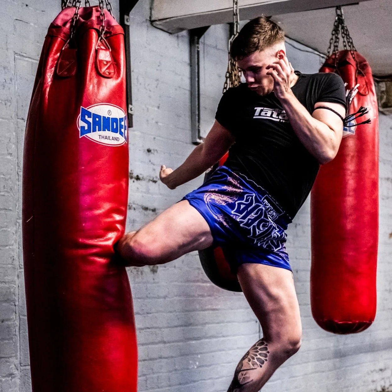 Nakmuay Muay Thai Shorts - Blue - Image 8