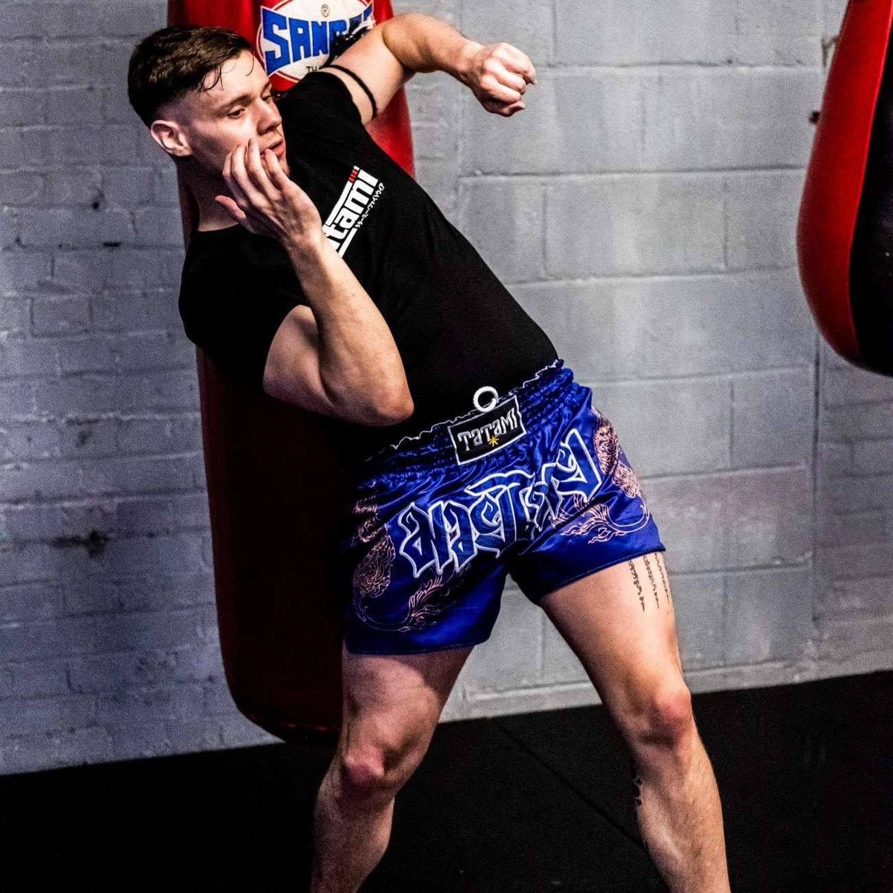Nakmuay Muay Thai Shorts - Blue - Image 9