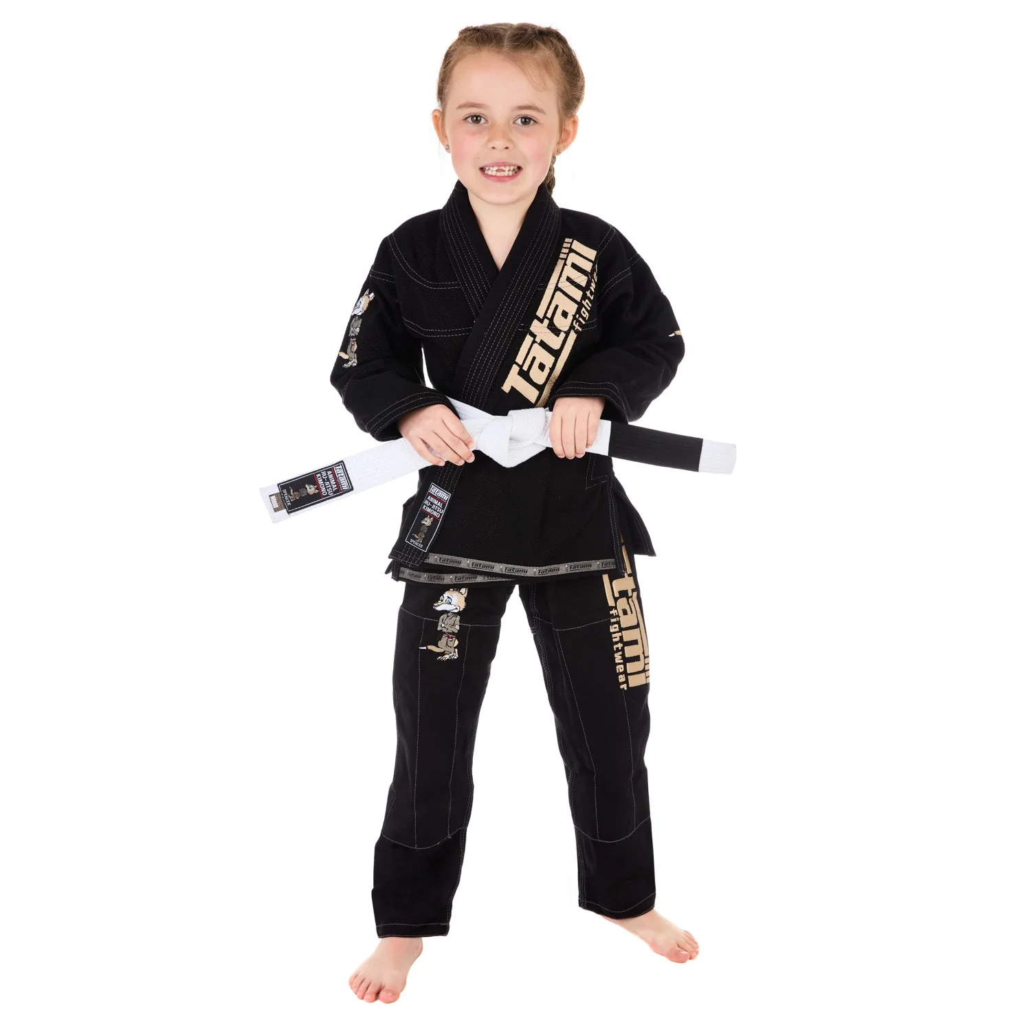 Meerkatsu Kids Animal Gi - Black - Image 3