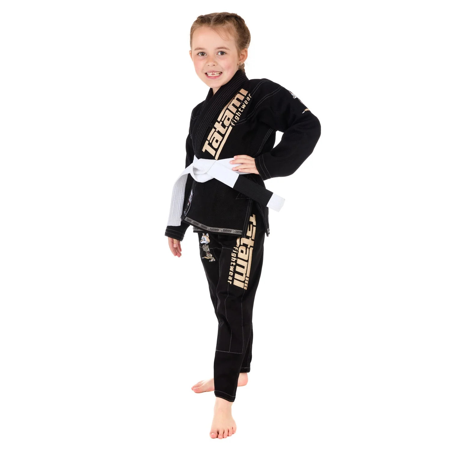 Meerkatsu Kids Animal Gi - Black - Image 4