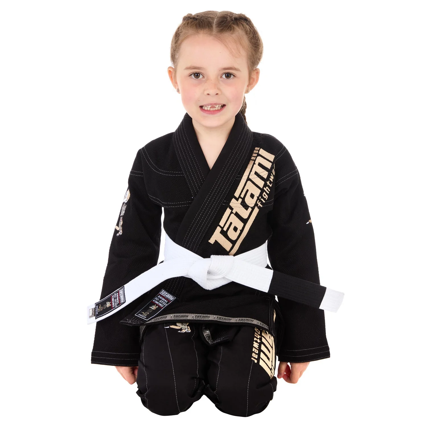 Meerkatsu Kids Animal Gi - Black - Image 5