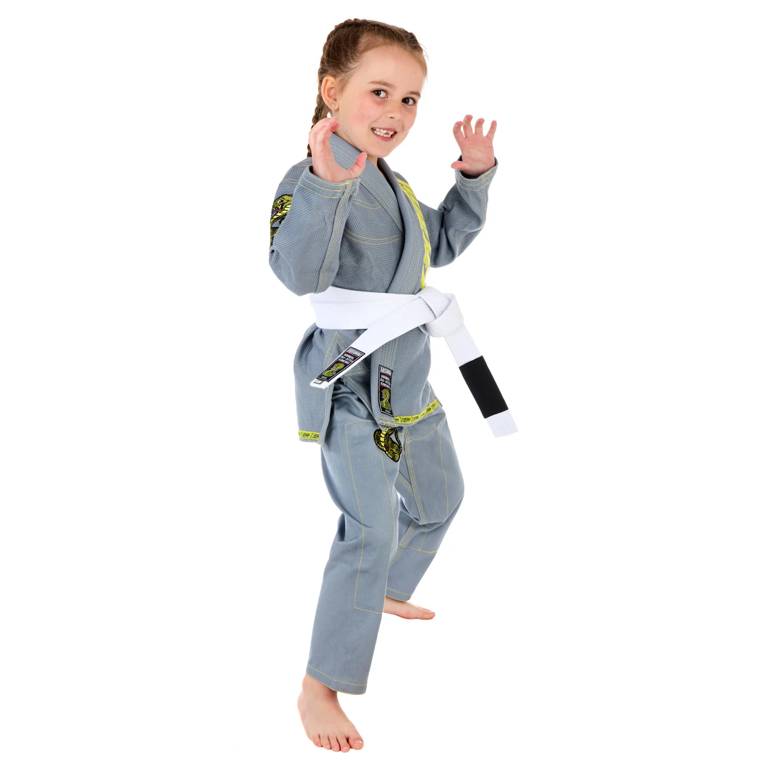 Meerkatsu Kids Animal Gi - Grey - Image 5