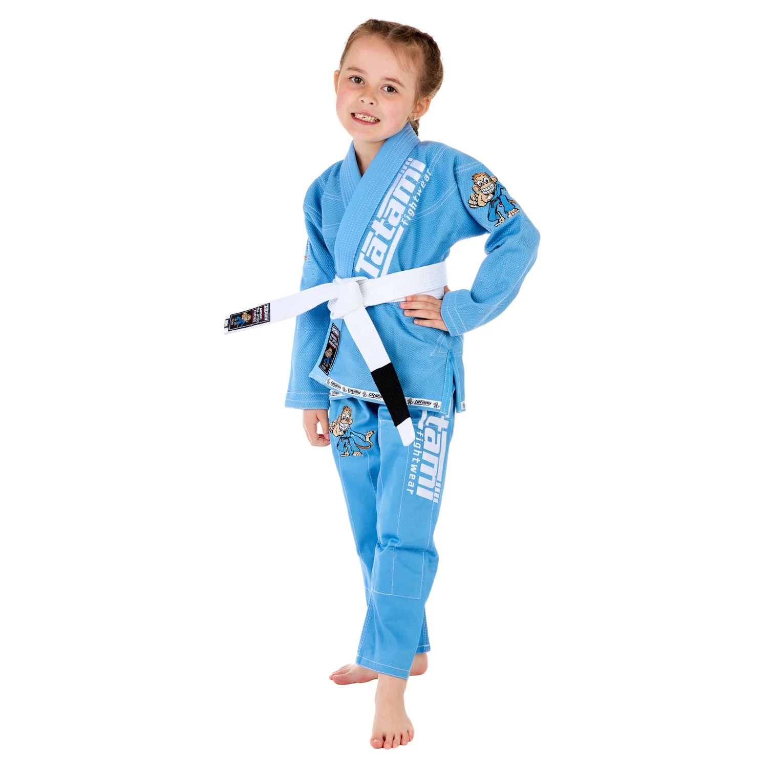 Meerkatsu Kids Animal Gi - Sky Blue - Image 4