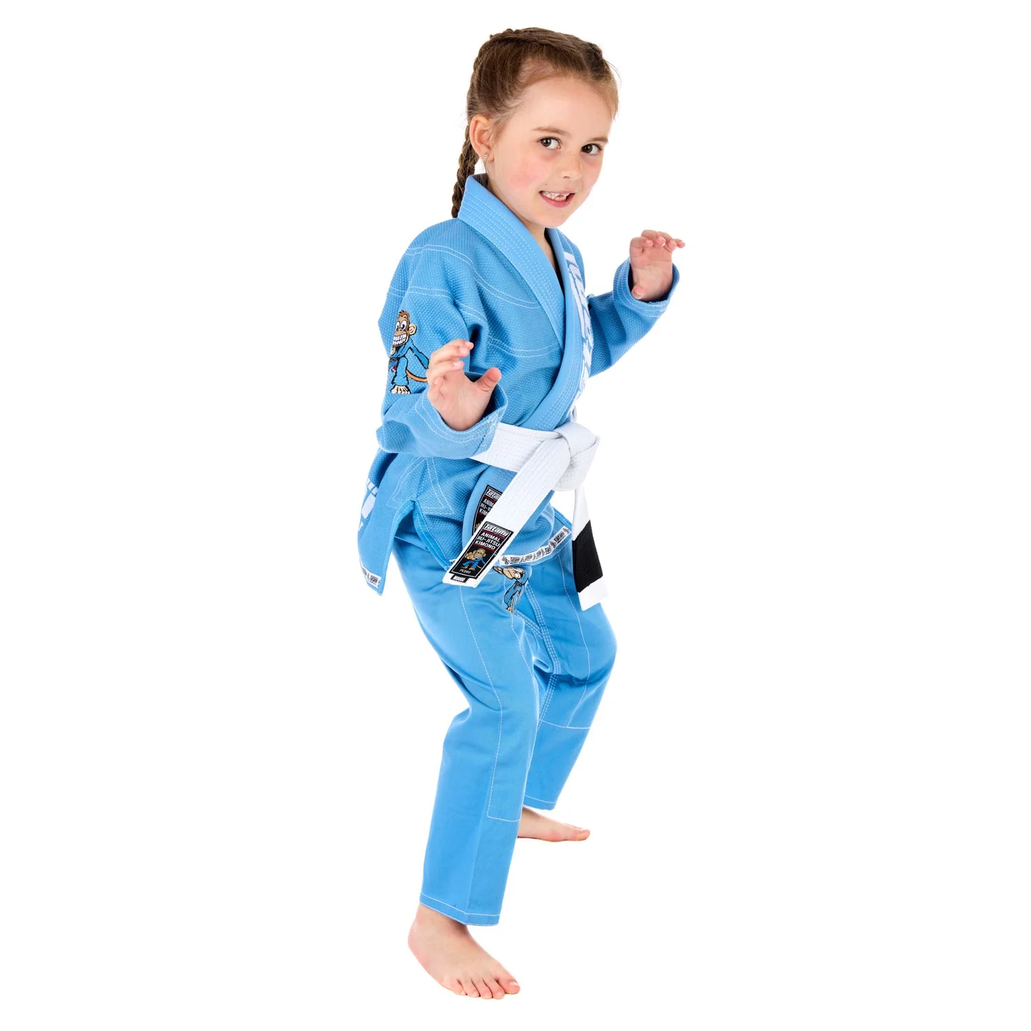 Meerkatsu Kids Animal Gi - Sky Blue - Image 6