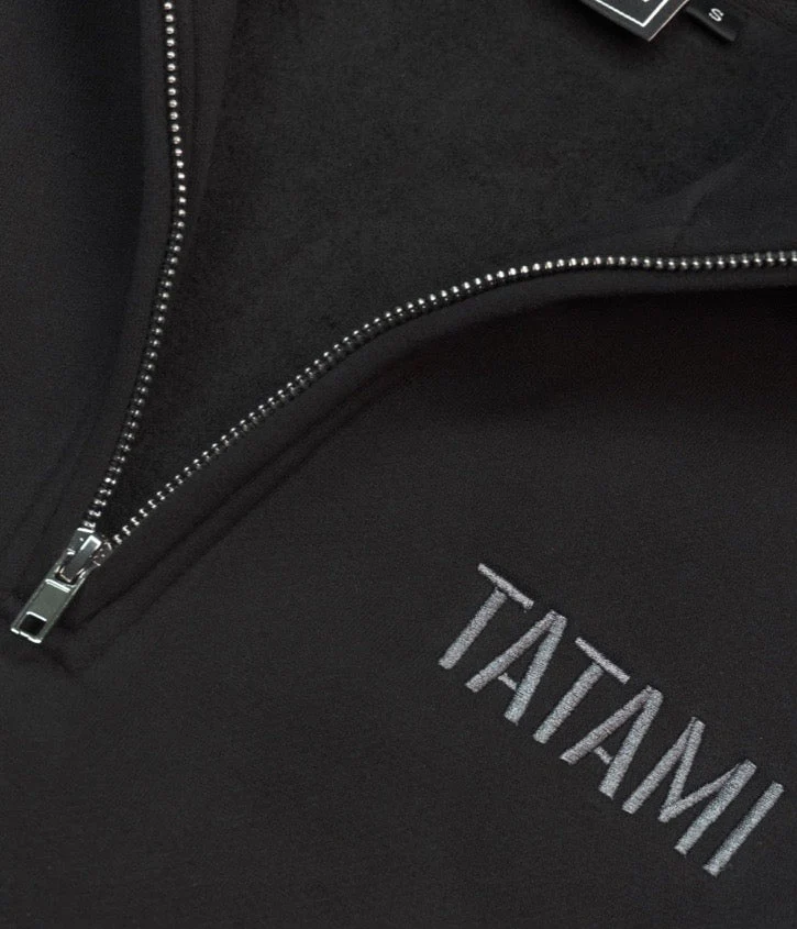 Quarter Zip Jumper - Black - Image 2