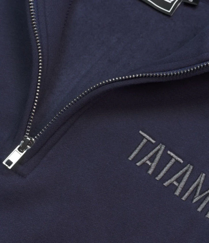 Quarter Zip Jumper - Navy - Image 2