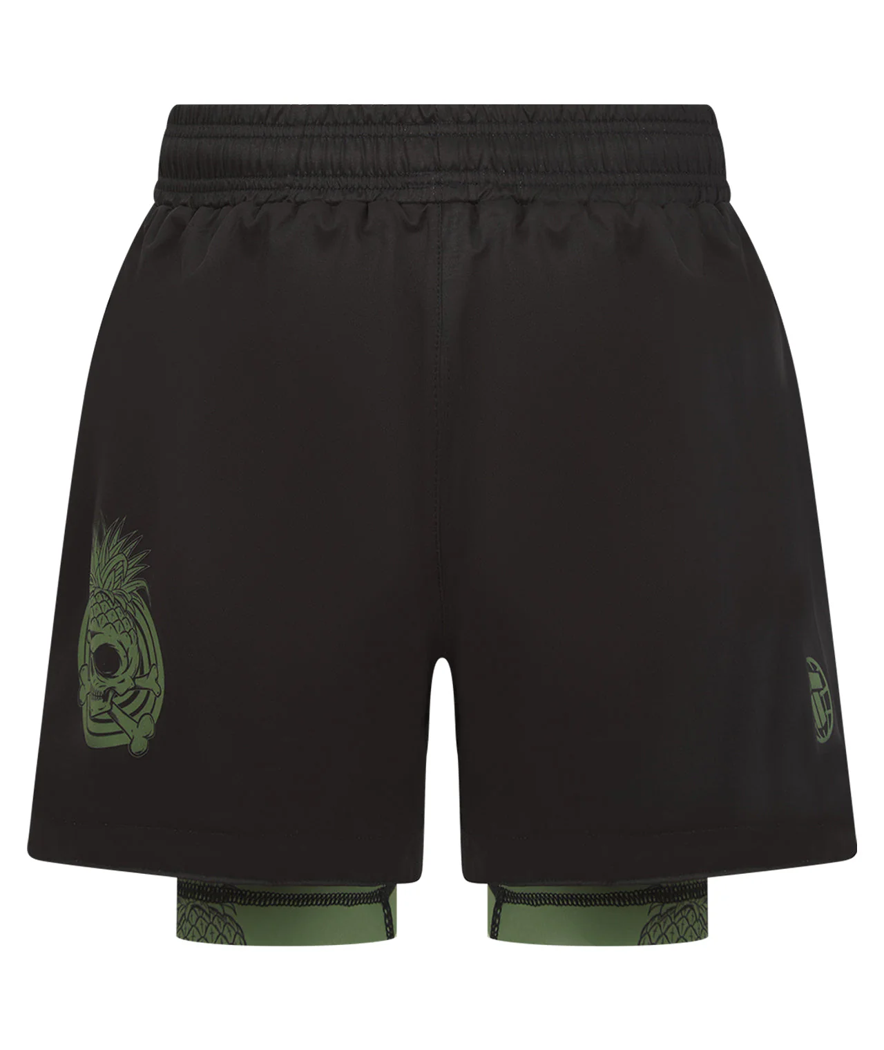 Reorg Hybrid Shorts - Black & Khaki - Image 3