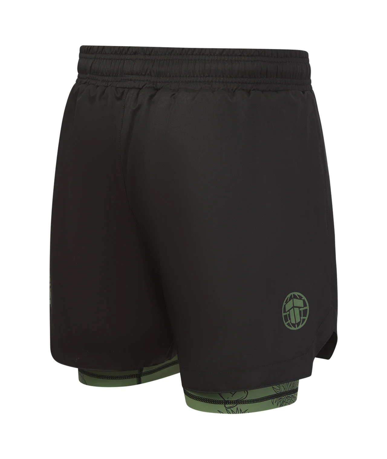 Reorg Hybrid Shorts - Black & Khaki - Image 4