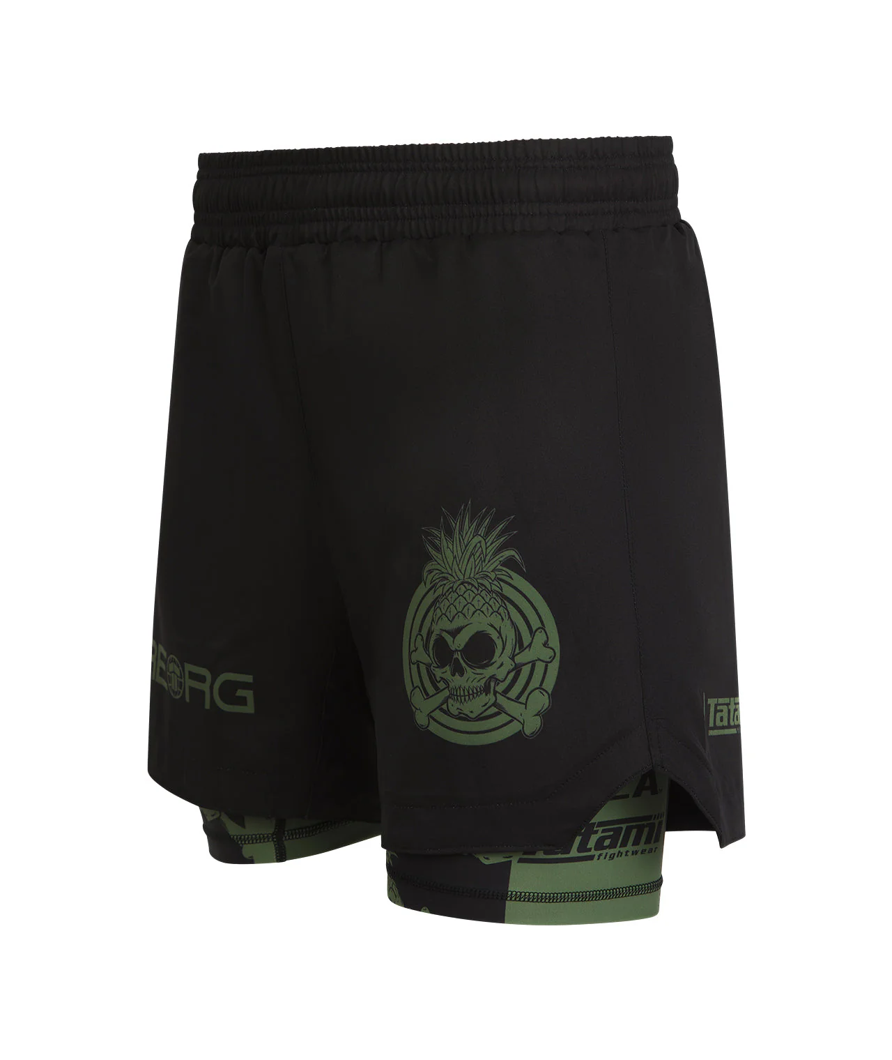 Reorg Hybrid Shorts - Khaki Striped - Image 2