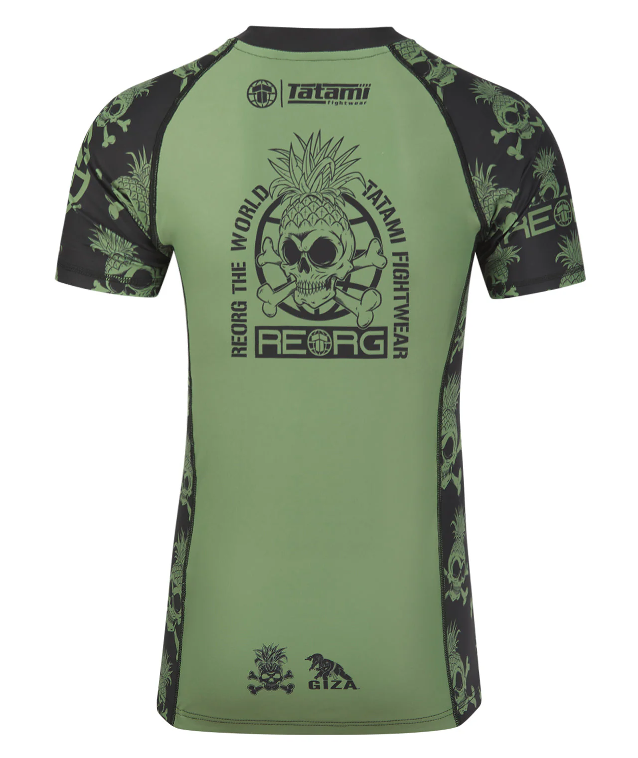 Reorg The World Rash Guard - Khaki - Image 3