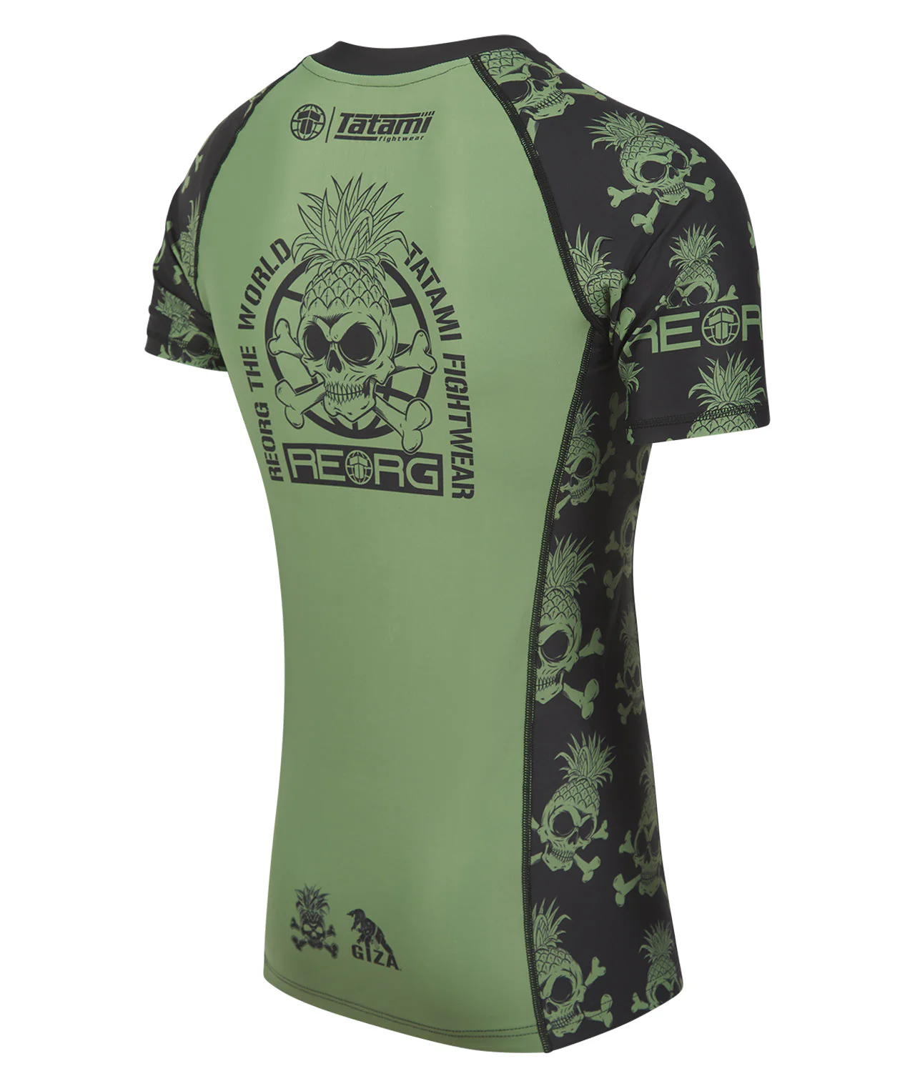 Reorg The World Rash Guard - Khaki - Image 5