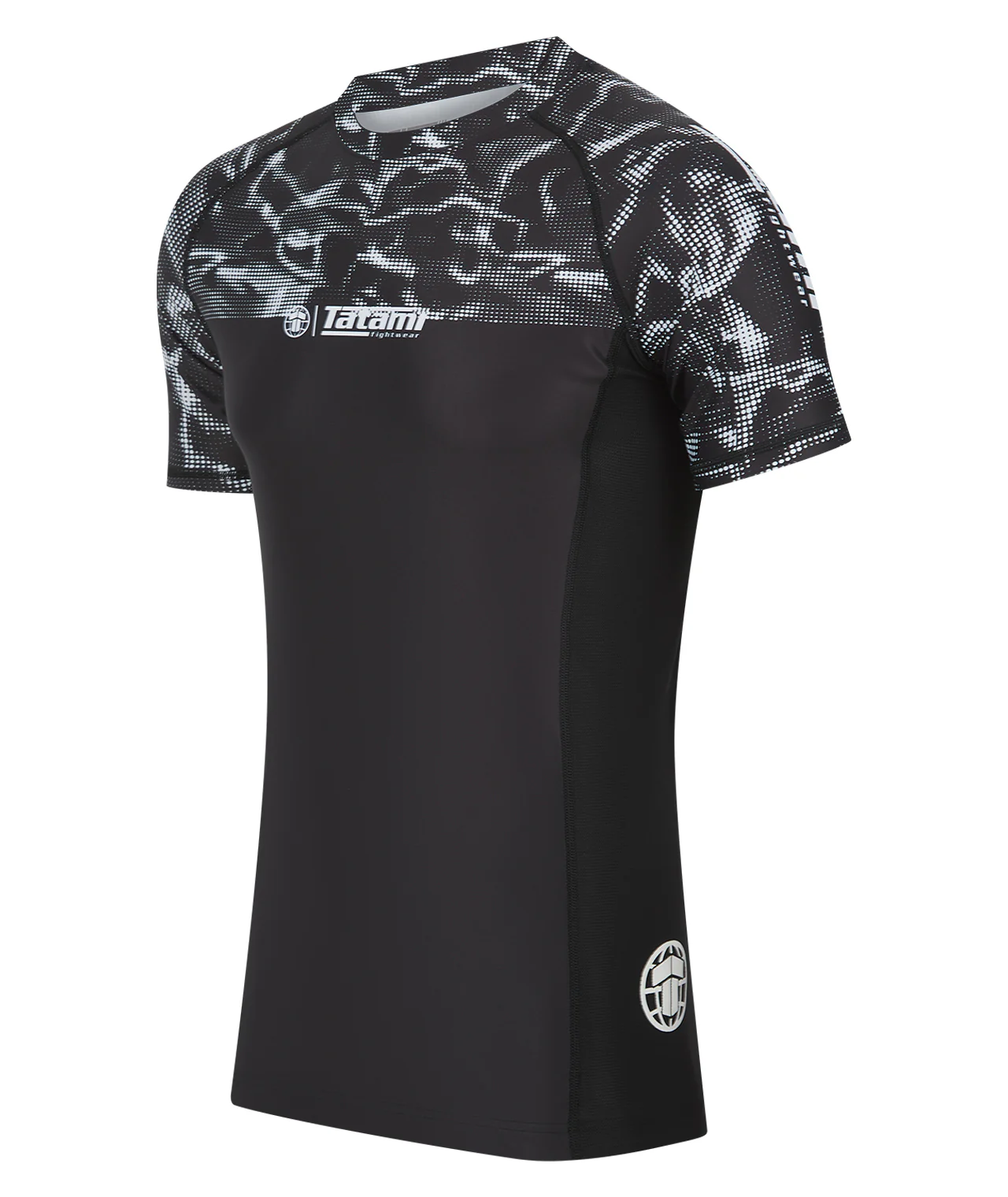 Smoke Short Sleeve Rash Guard - Black - Image 2