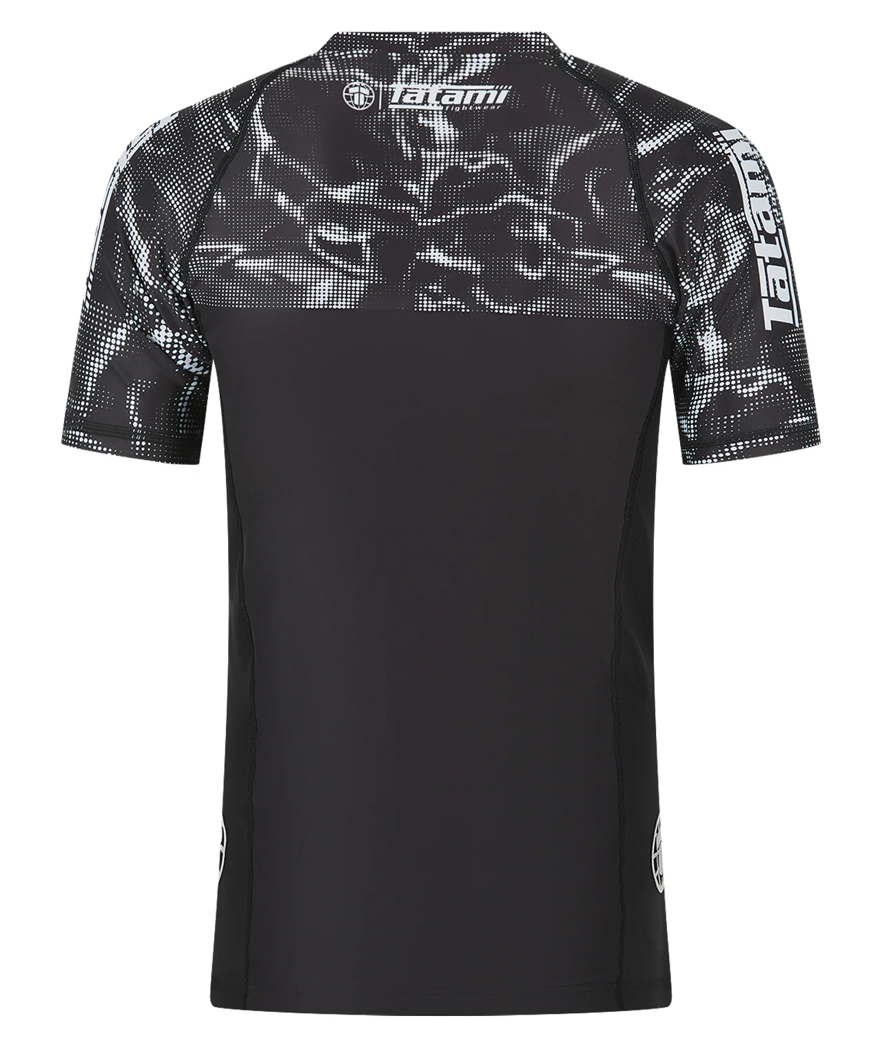 Smoke Short Sleeve Rash Guard - Black - Image 3
