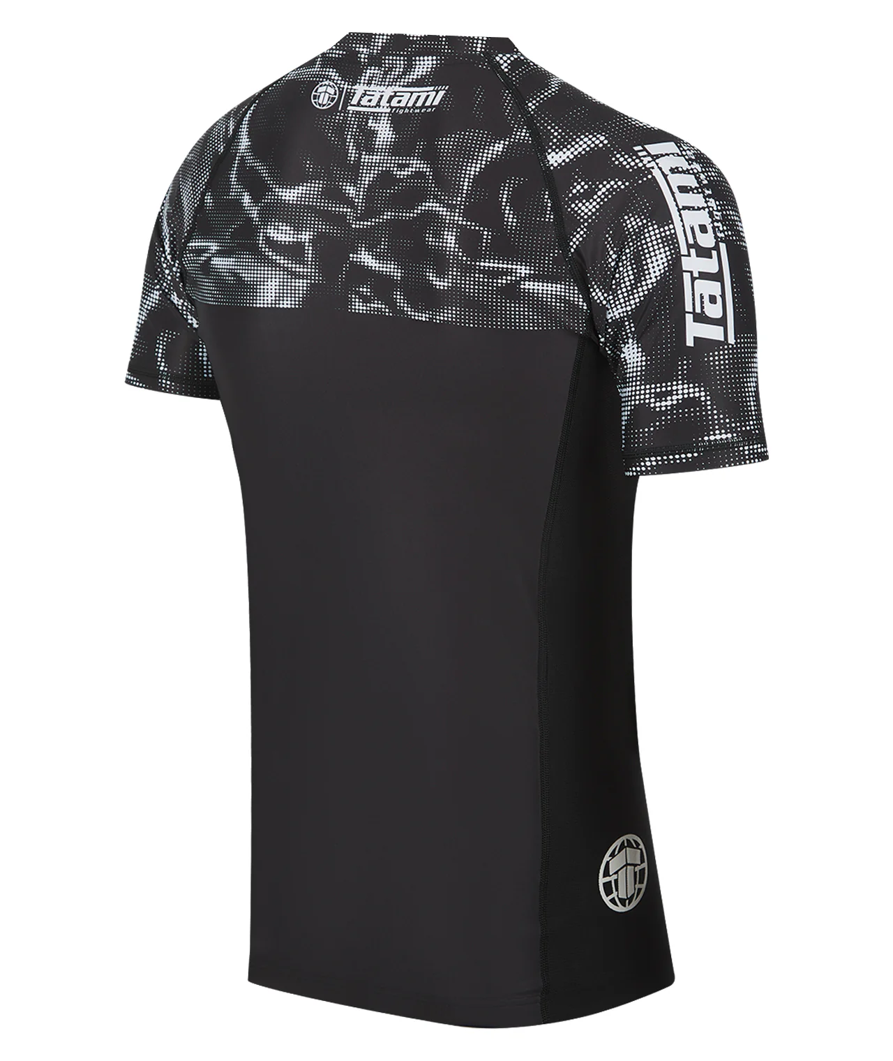 Smoke Short Sleeve Rash Guard - Black - Image 4