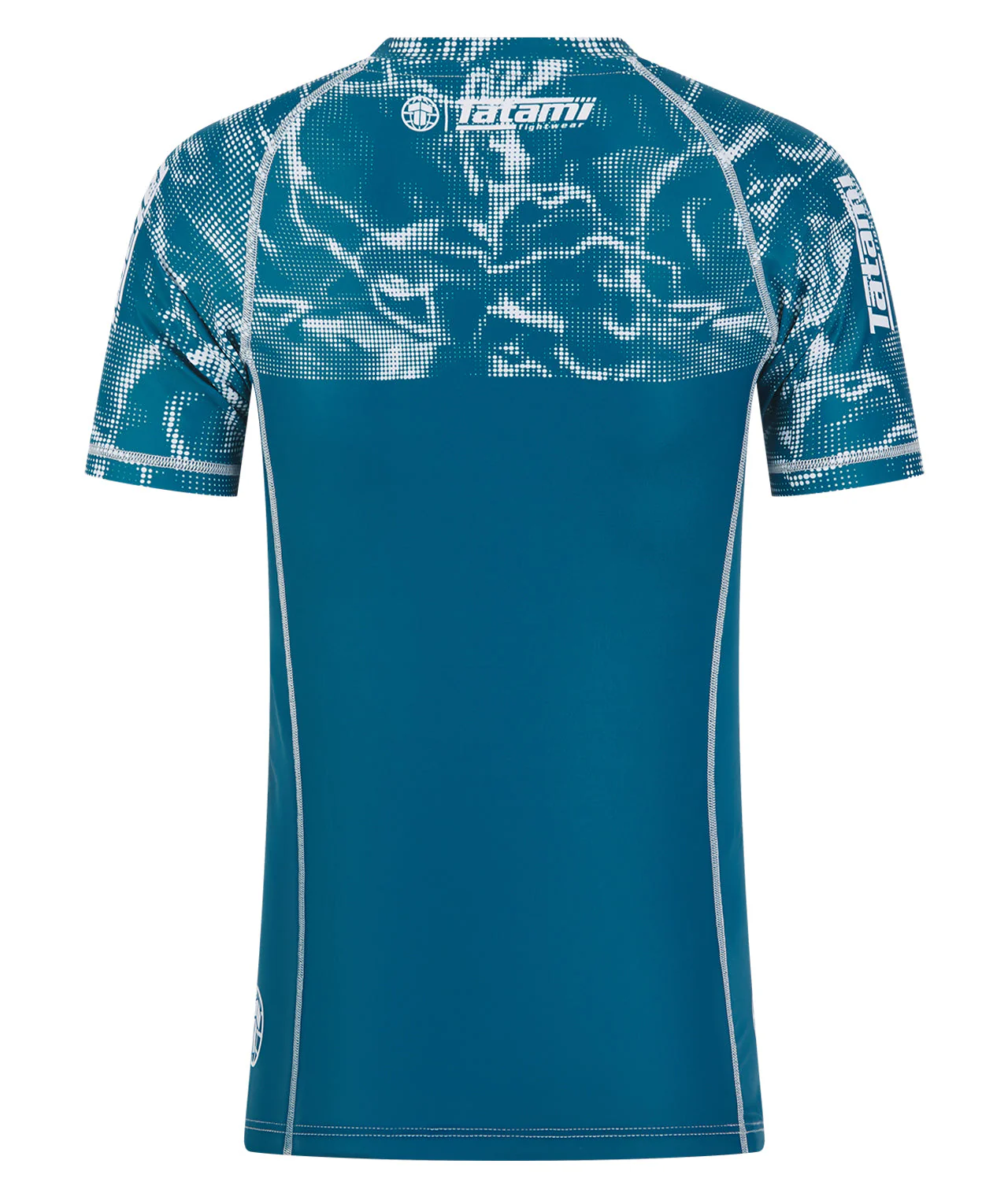 Smoke Short Sleeve Rash Guard - Teal - Image 3