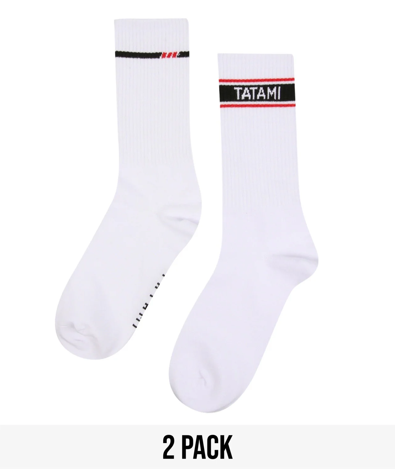 Tatami Crew Socks (2 Pack) - White