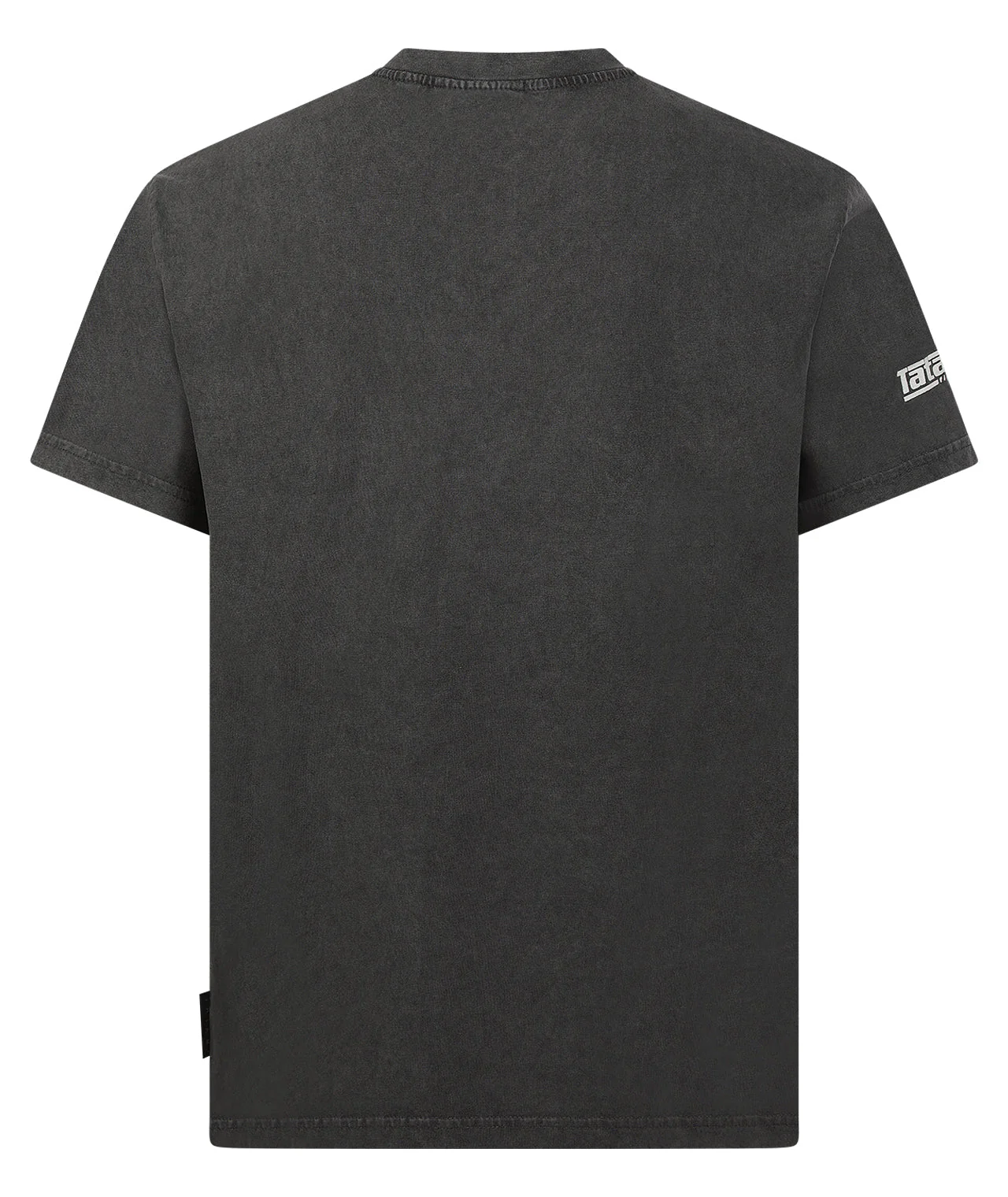 Tatami Globe Stonewashed T-Shirt - Black On Grey - Image 2
