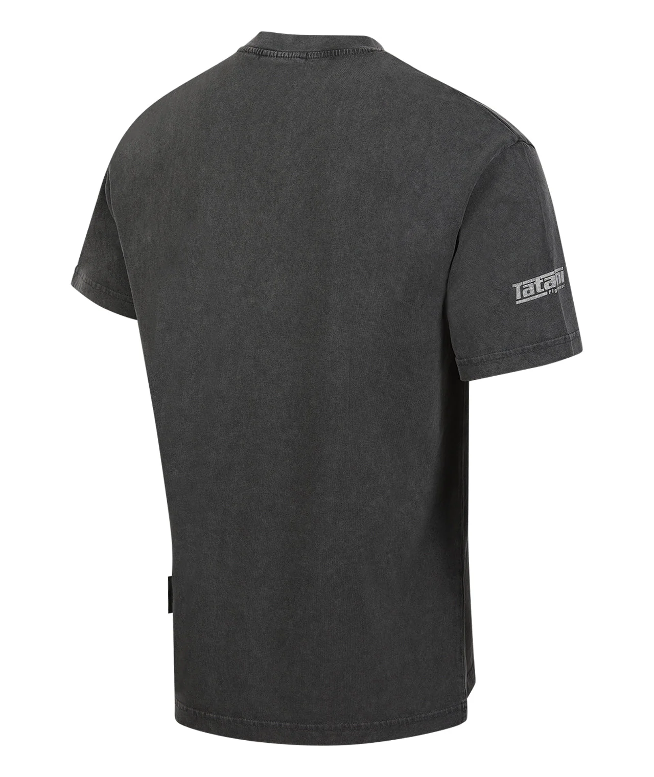 Tatami Globe Stonewashed T-Shirt - White On Grey - Image 4