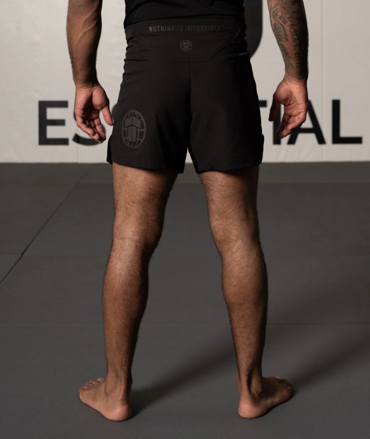 Tatami Pro Grappling Shorts - Black on Black - Image 6