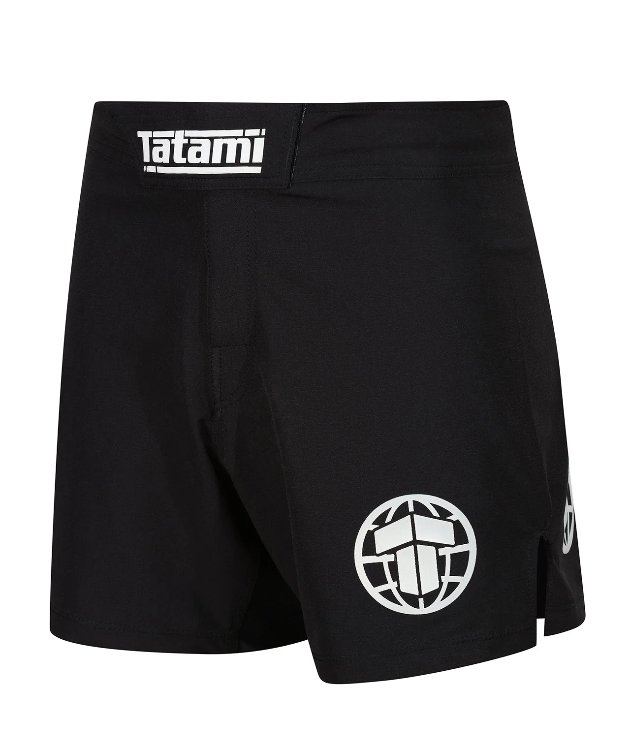 Tatami Pro Grappling Shorts - White on Black - Image 5