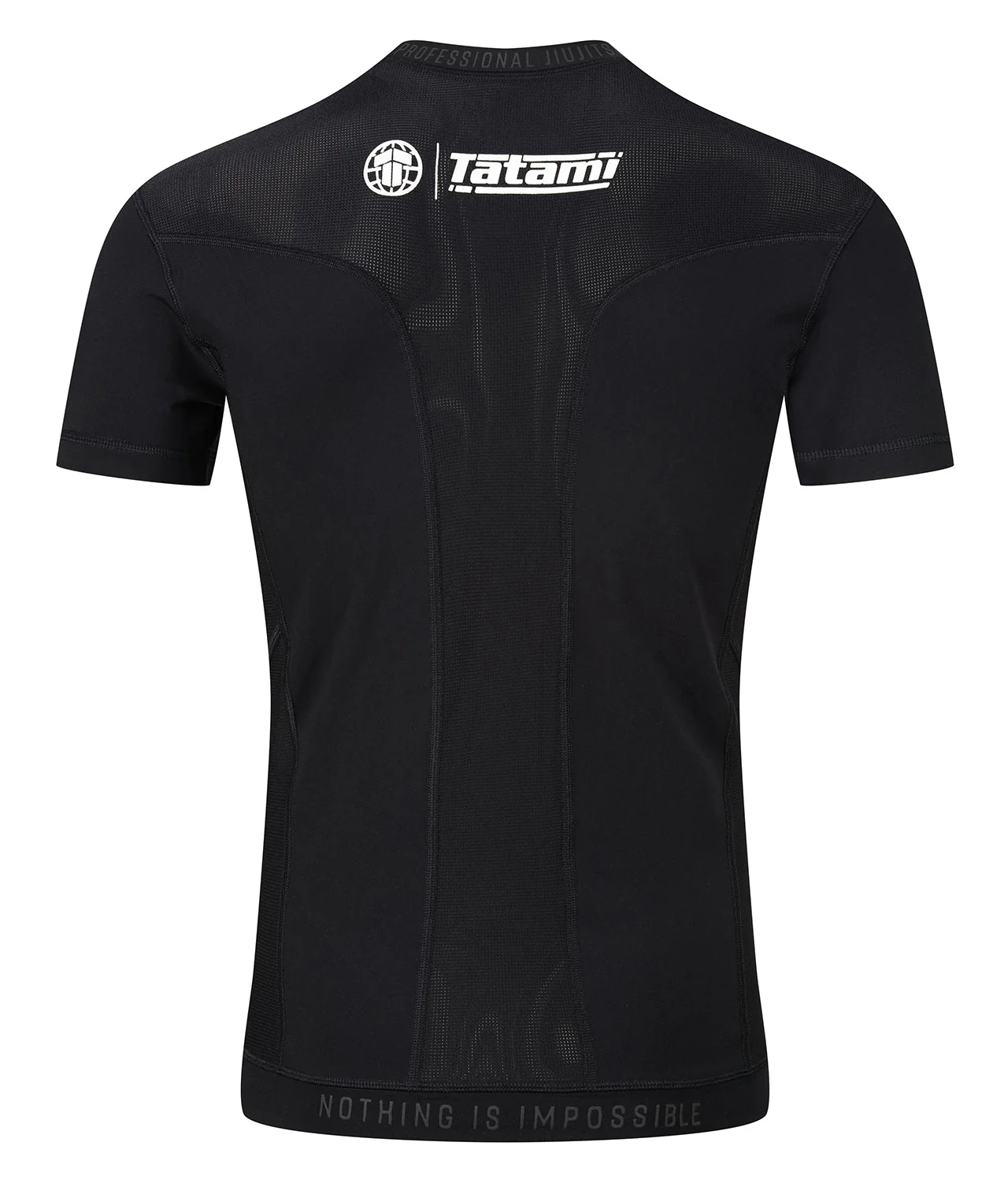 Tatami Pro Rash Guard - White on Black - Image 3