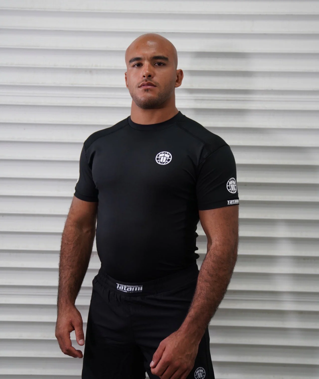 Tatami Pro Rash Guard - White on Black - Image 7