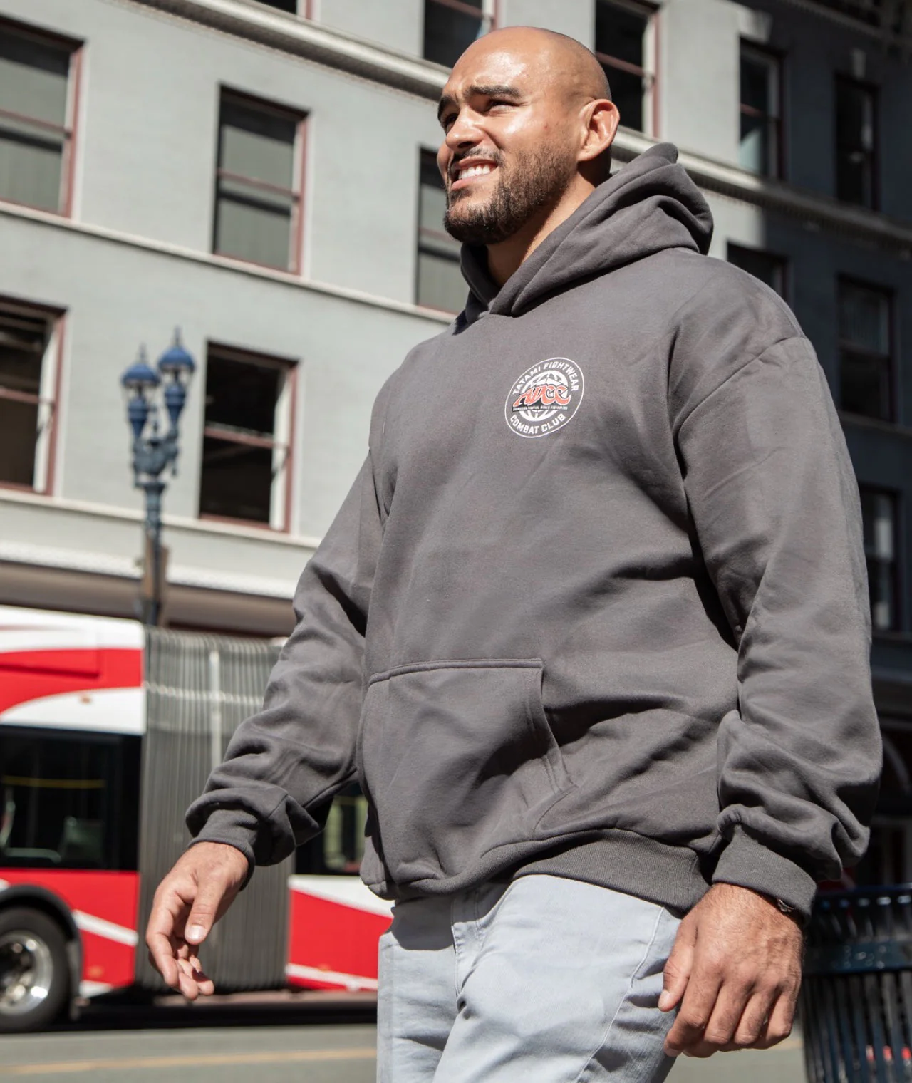 Tatami X ADCC Combat Club Oversized Hoodie - Grey - Image 6