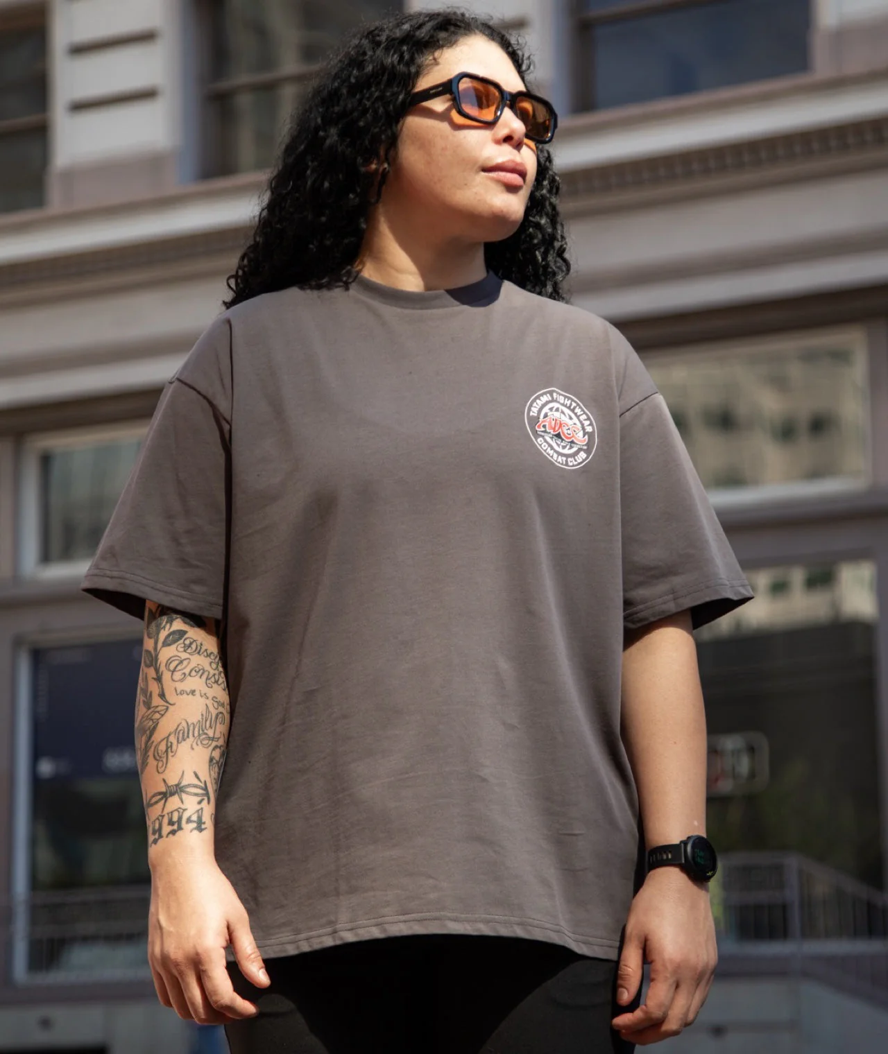 Tatami X ADCC Combat Club Oversized T-Shirt - Grey - Image 8