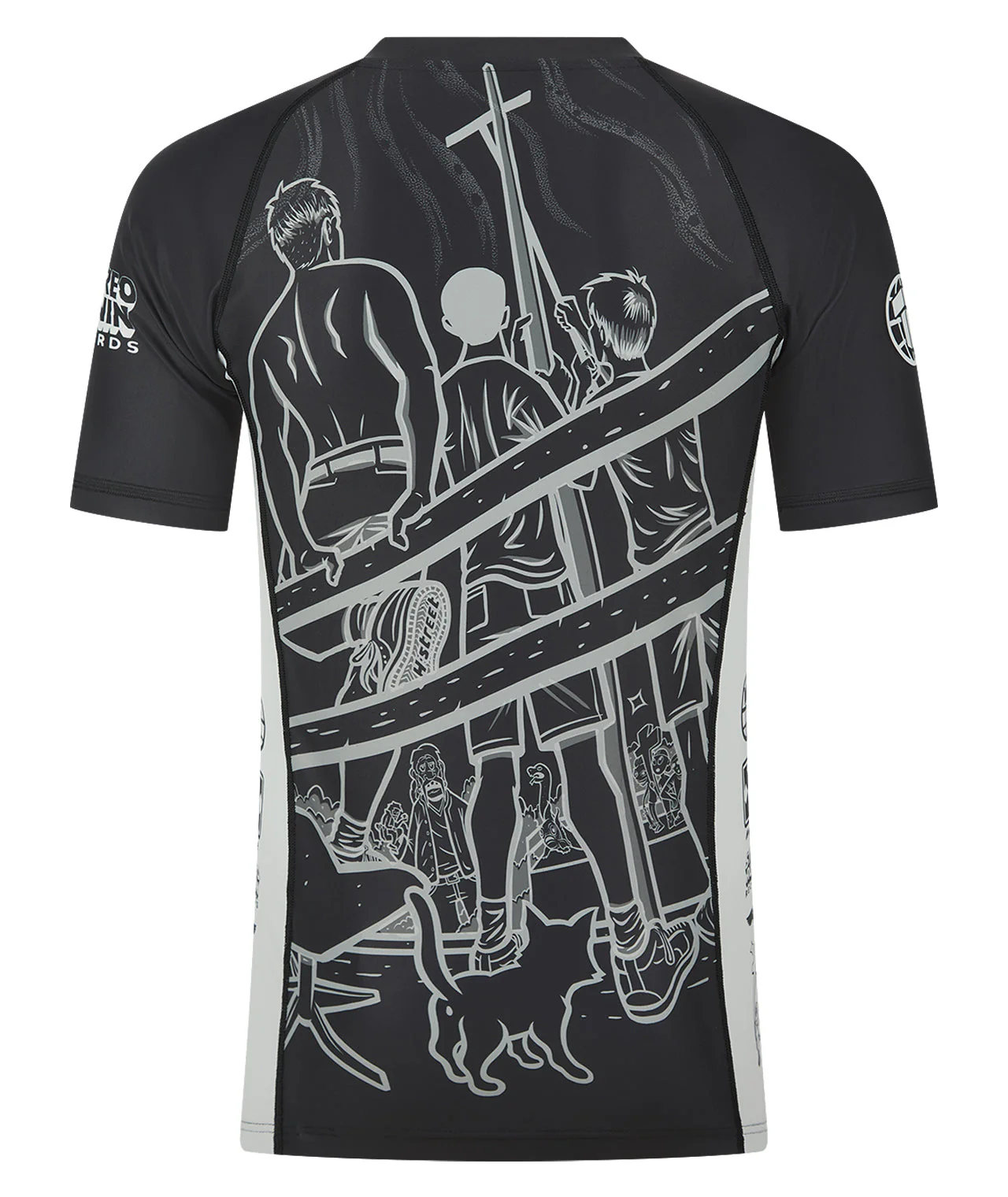 Tatami x Public Domain H Street Rash Guard - Black - Image 2