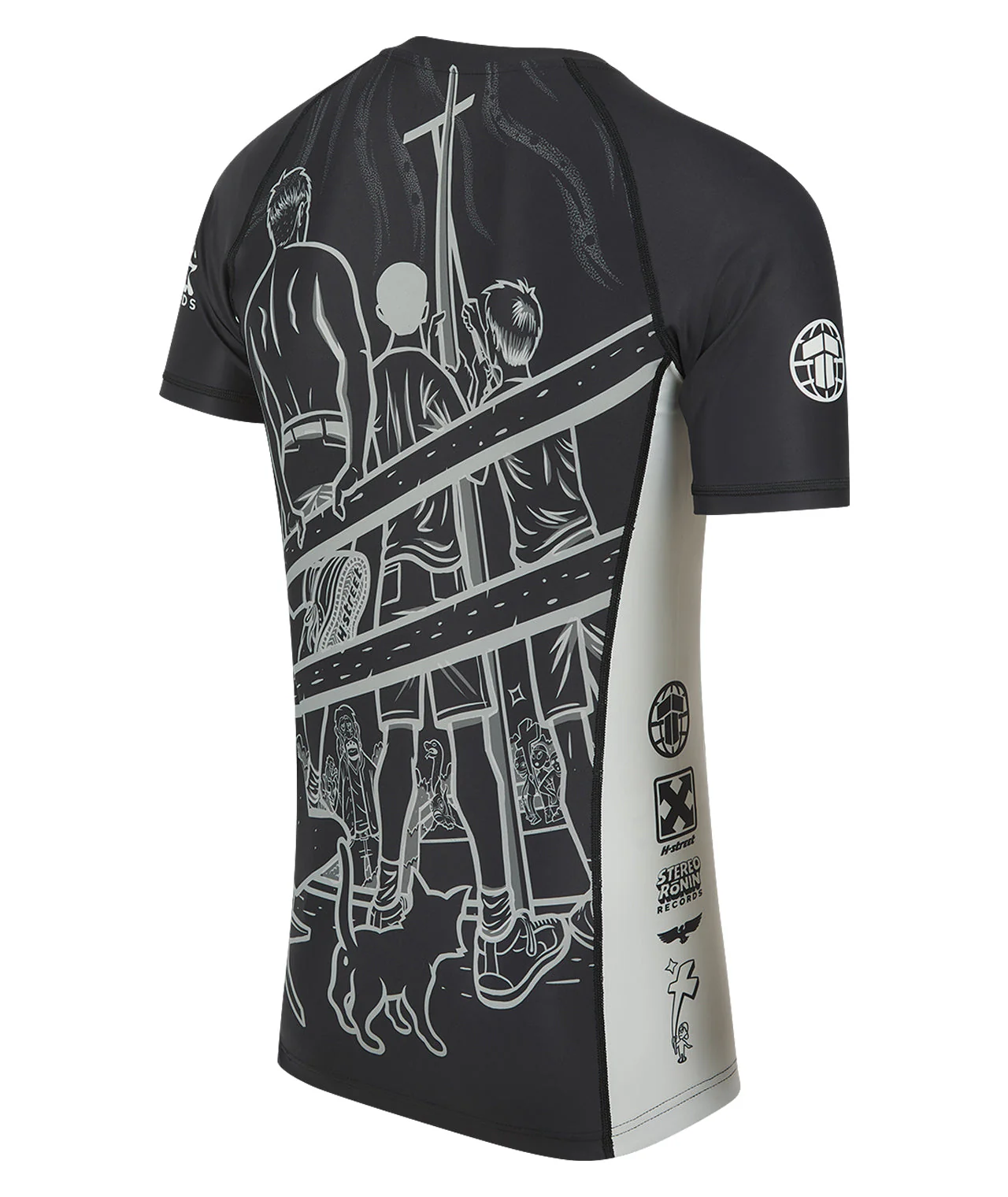 Tatami x Public Domain H Street Rash Guard - Black - Image 4