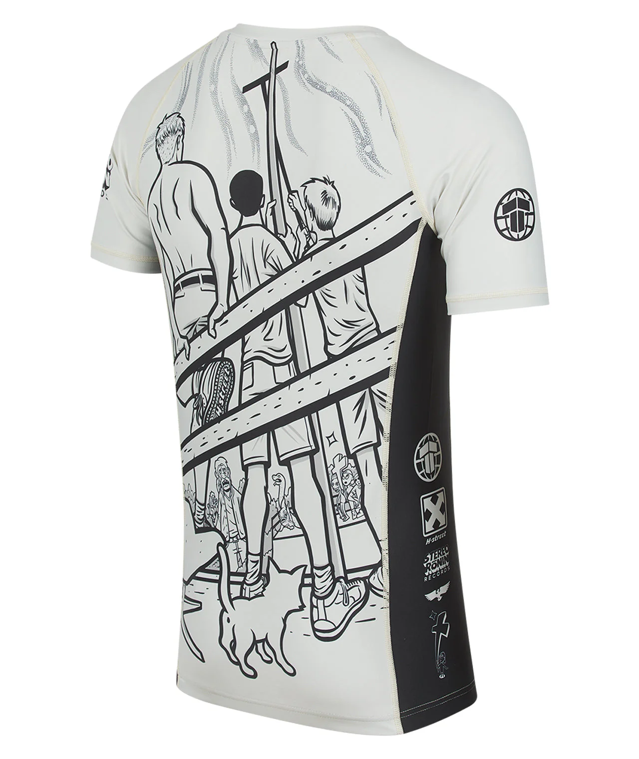 Tatami x Public Domain H Street Rash Guard - Off White - Image 4
